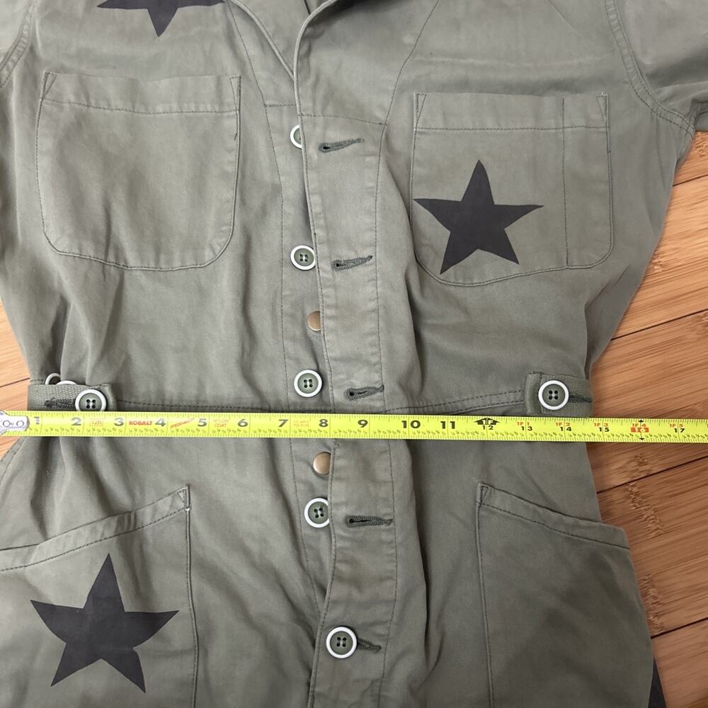 Pistola Grover in Royal Honor Star Print Relaxed Fit Field Suit Jumpsuit Sz M - Picture 5 of 6